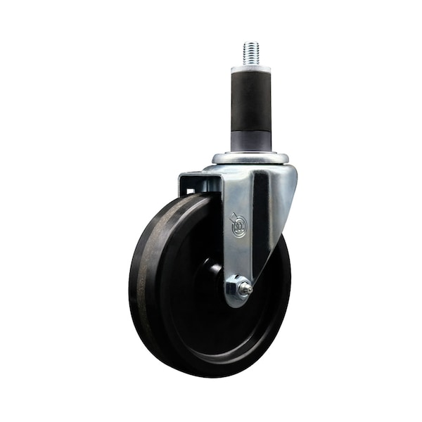 Service Caster 5'' Phenolic Wheel Swivel 1-1/4'' Expanding Stem Caster SCC-EX20S514-PHS-114 - main